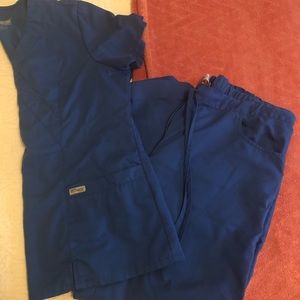 Royal blue women’s scrub set